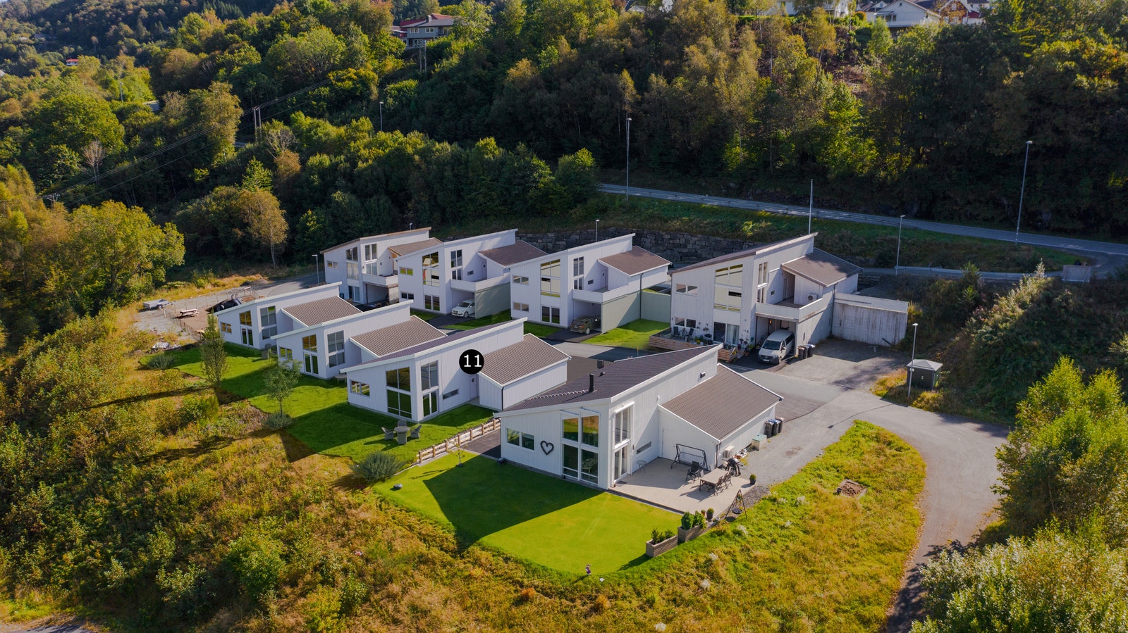 Illustrasjon av hvor boligen ligger i feltet Galleribilde