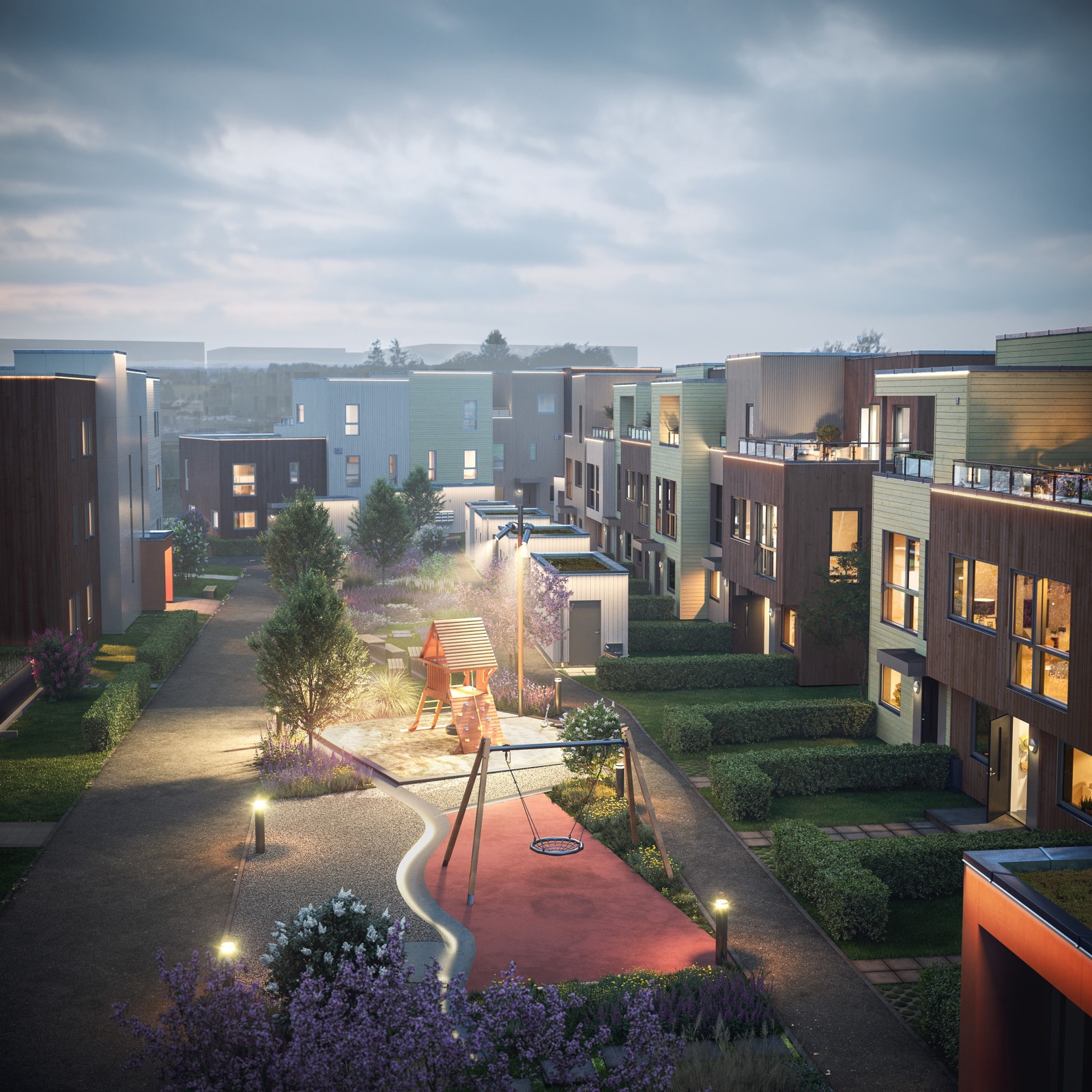 Illustrasjon - Et unikt prosjekt med delikate lyselementer Galleribilde