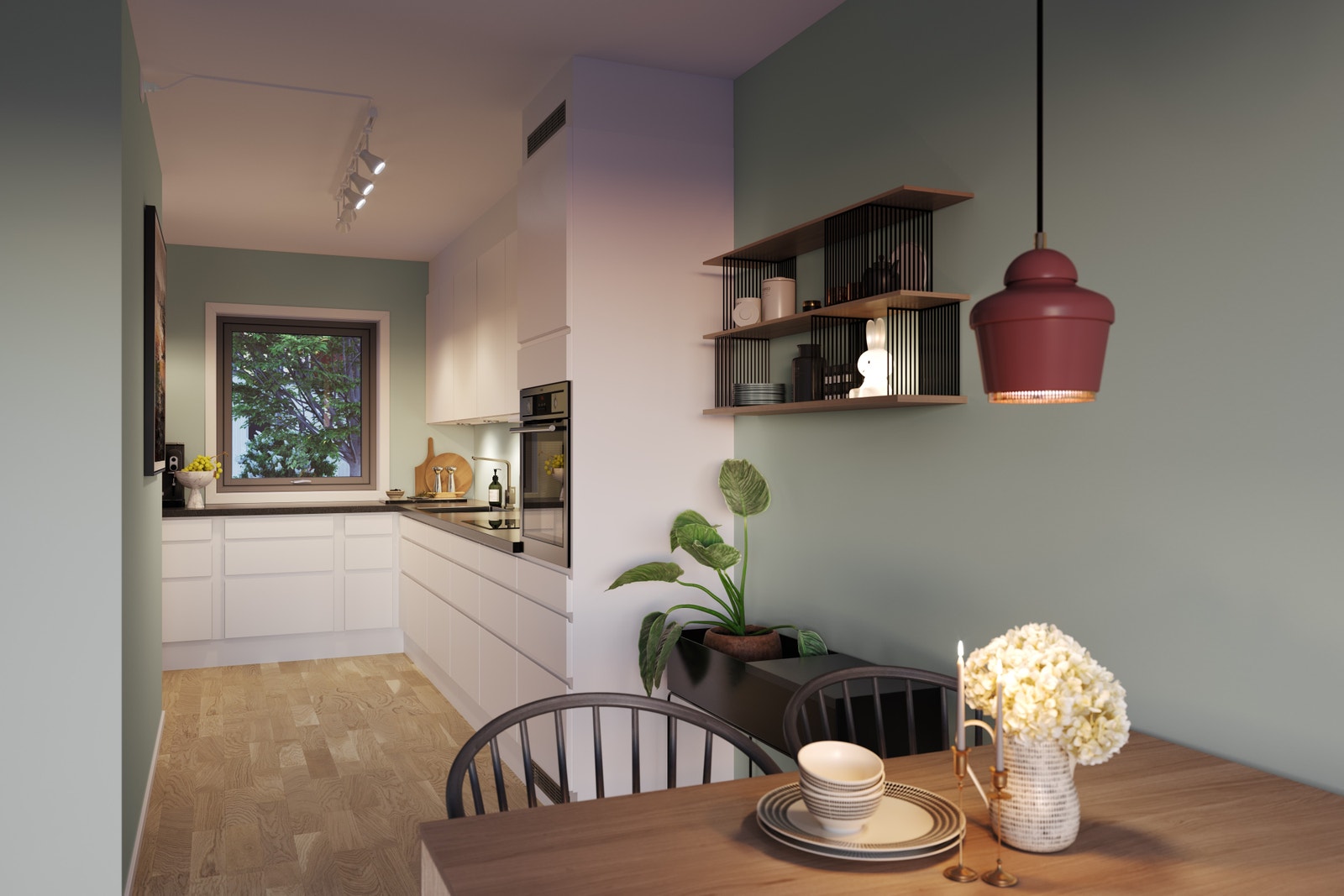 Illustrasjon - Kjøkken fra HTH - fra bolig nr. 22 Galleribilde