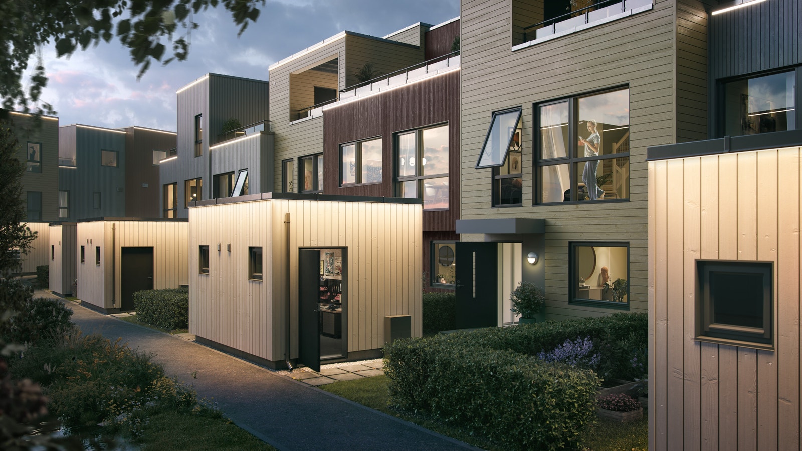 Illustrasjon - Inngang på hus 5 Galleribilde