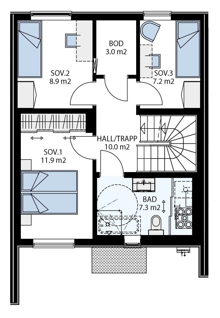 Plan 2 - nr. 26 i hus 4 Galleribilde