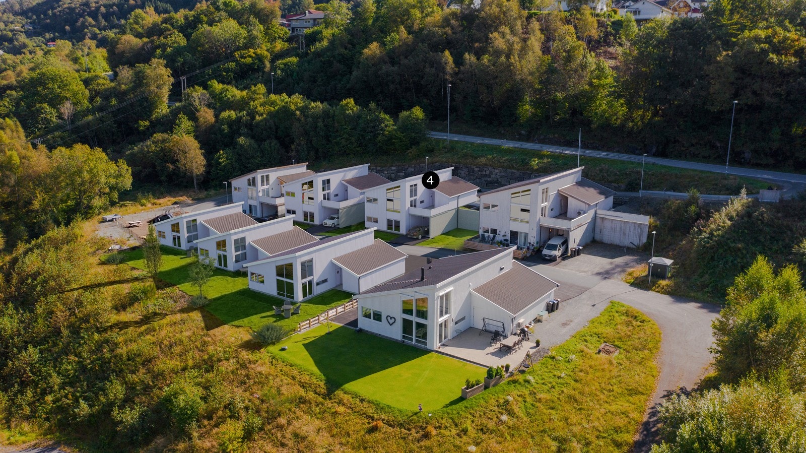 Illustrasjon av hvor boligen ligger i feltet Galleribilde