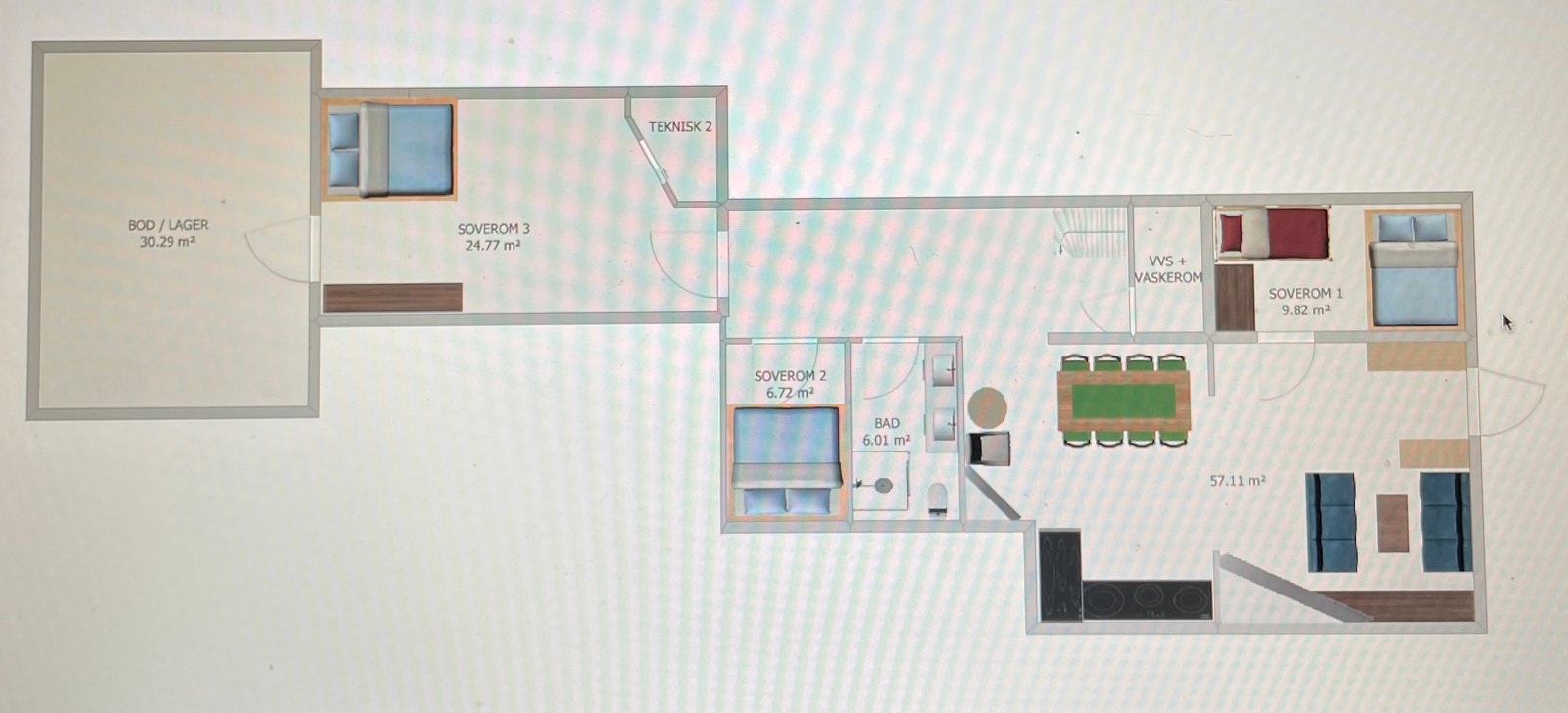 Planløsning leilighet 1. etg. Galleribilde