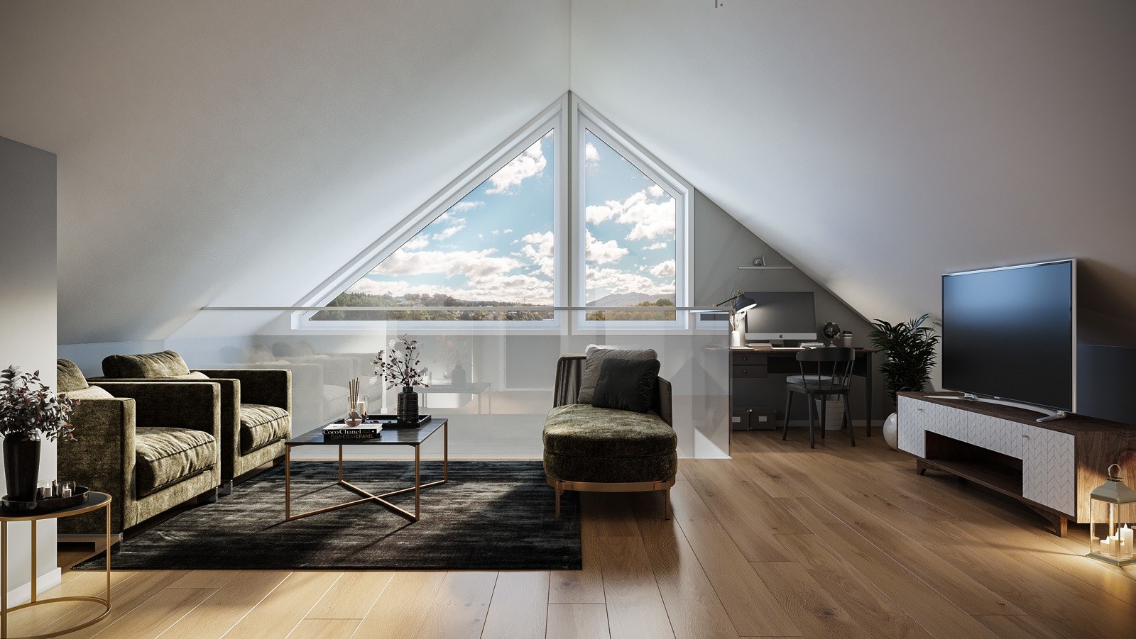 - Mange muligheter! I flere av husene kan du velge mellom en romslig TV-stue eller et 4 soverom - Galleribilde