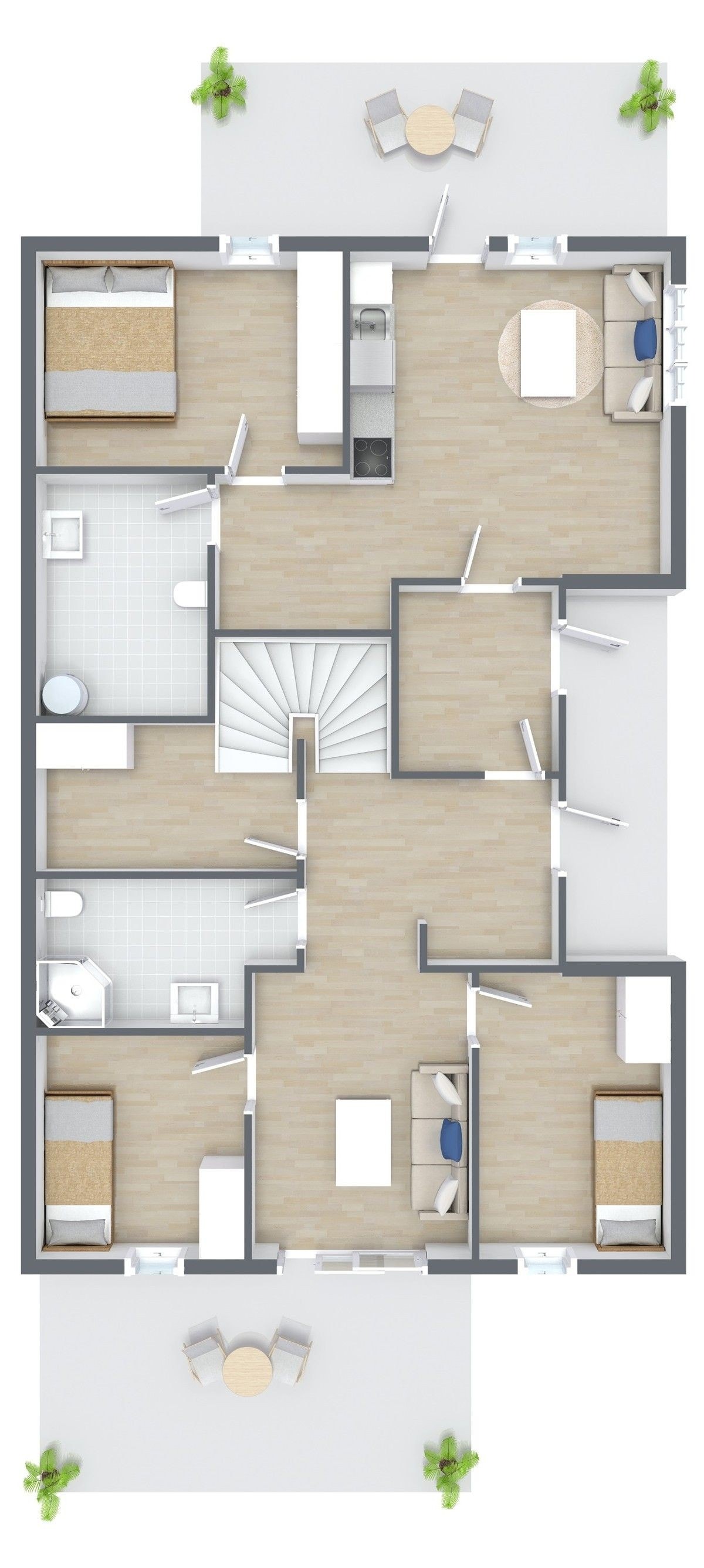 Plan underetasje Galleribilde