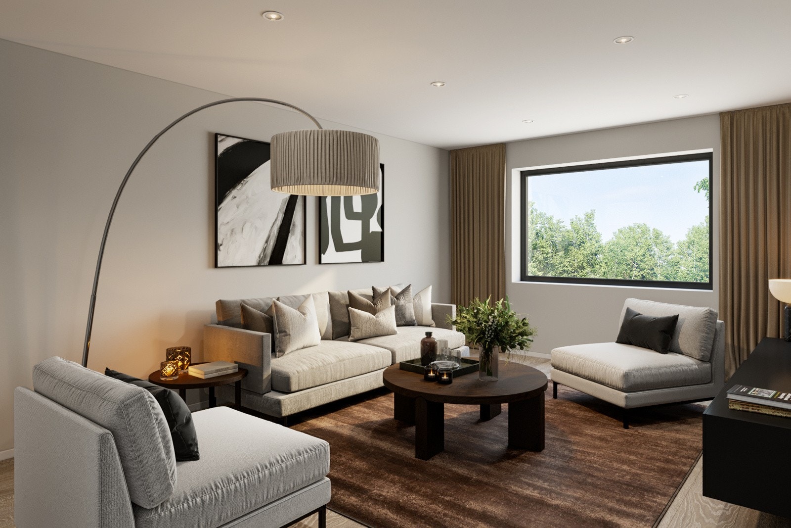 Stue. Illustrasjon - avvik vil forekomme. Galleribilde