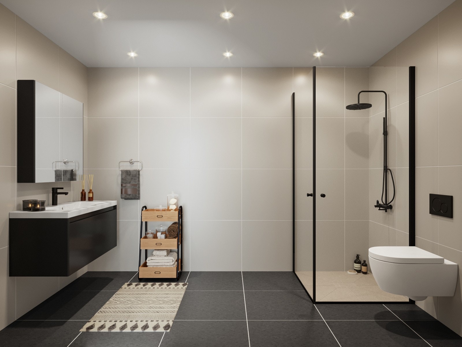 Baderom. Illustrasjon - avvik vil forekomme. Galleribilde