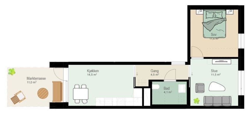 Leilighet G103, G106 Galleribilde