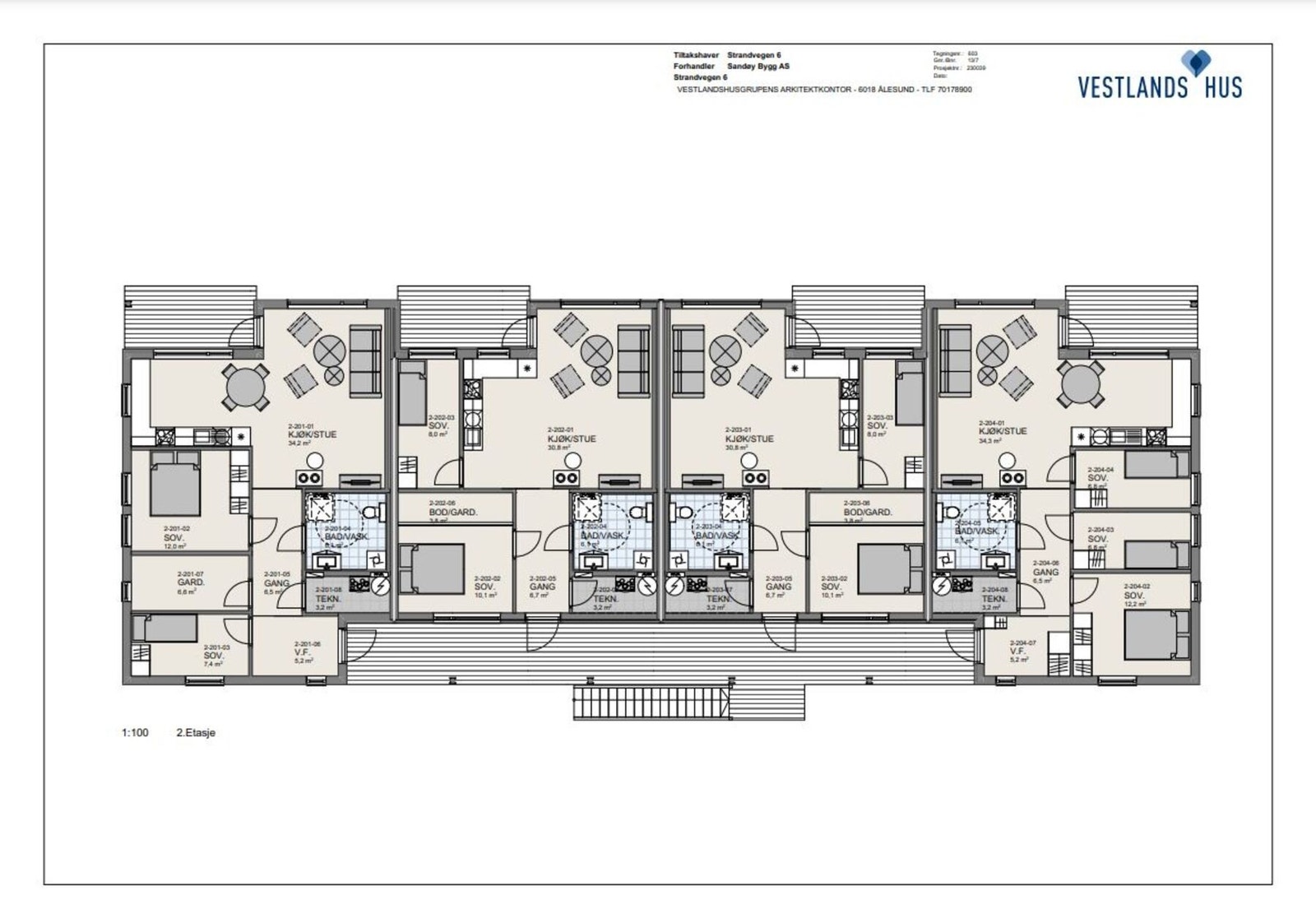 Plantegning 2. etasje Galleribilde