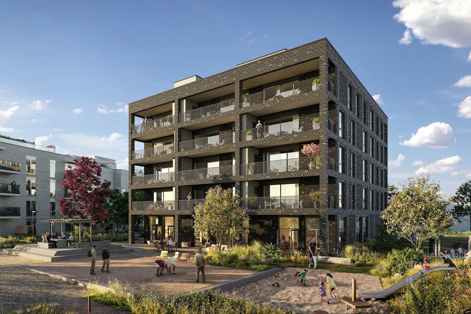 Illustrasjon av hus S6 hvor du finner serviceområdet i hele 1.etg. Galleribilde