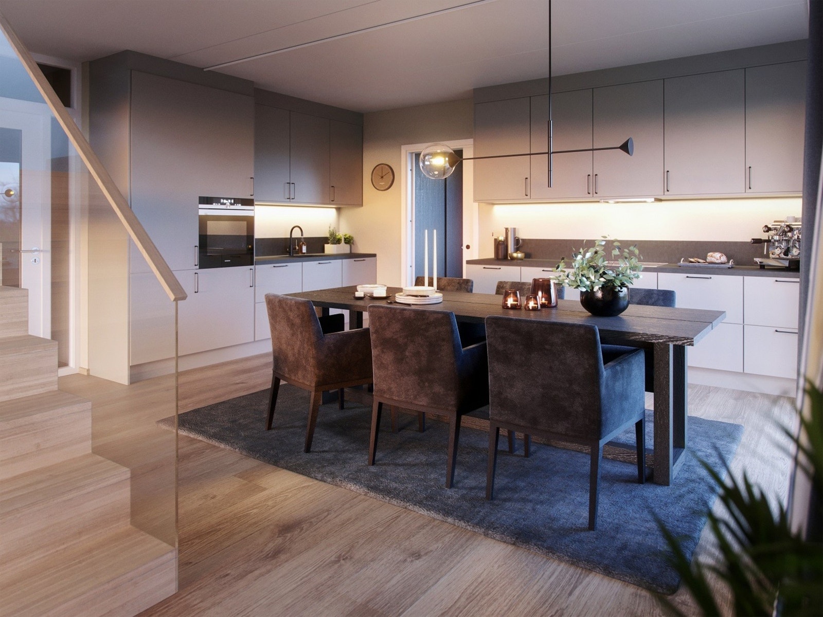 Flotte kjøkken fra Drømmekjøkkenet som leveres inkl. hvitevarer. Galleribilde