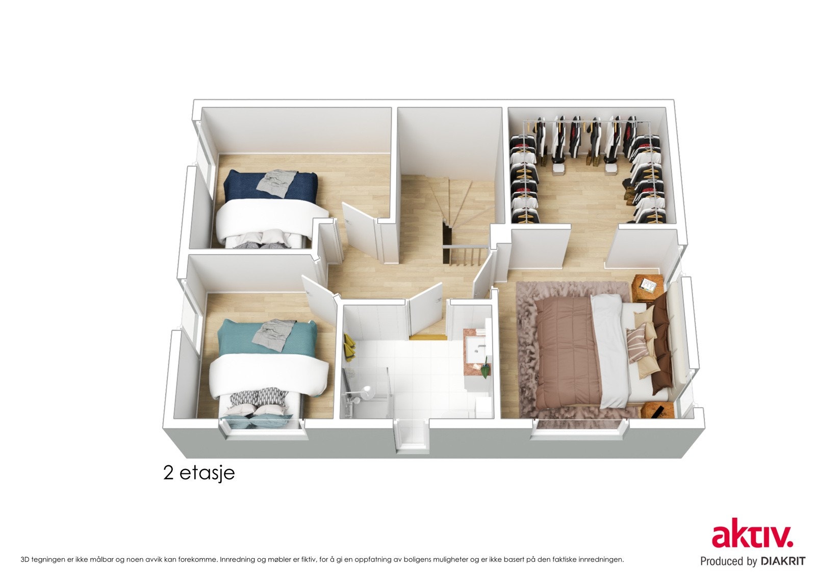 Innredet planløsning Galleribilde