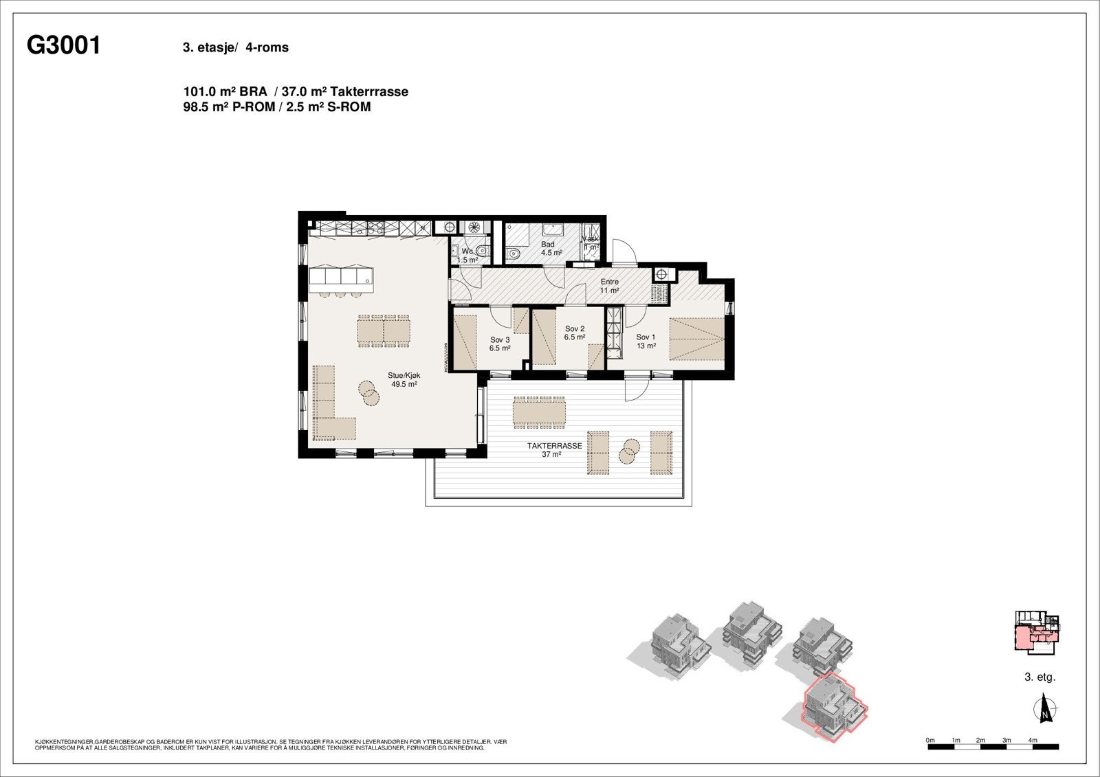 Salgstegning G3001 Galleribilde