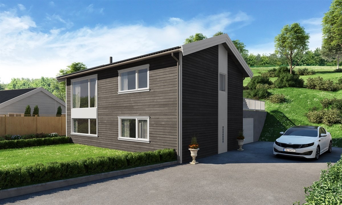 Prosjektert enebolig i Rettedal Galleribilde