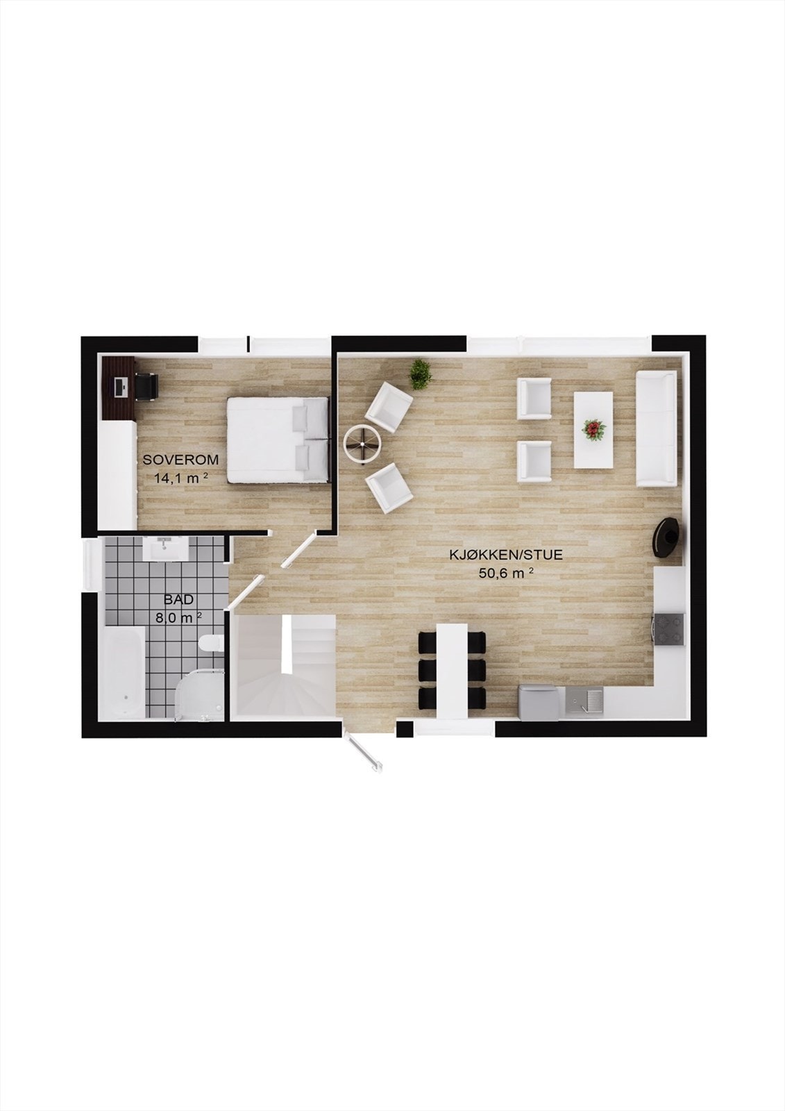 Plantegning 2.etasje Galleribilde