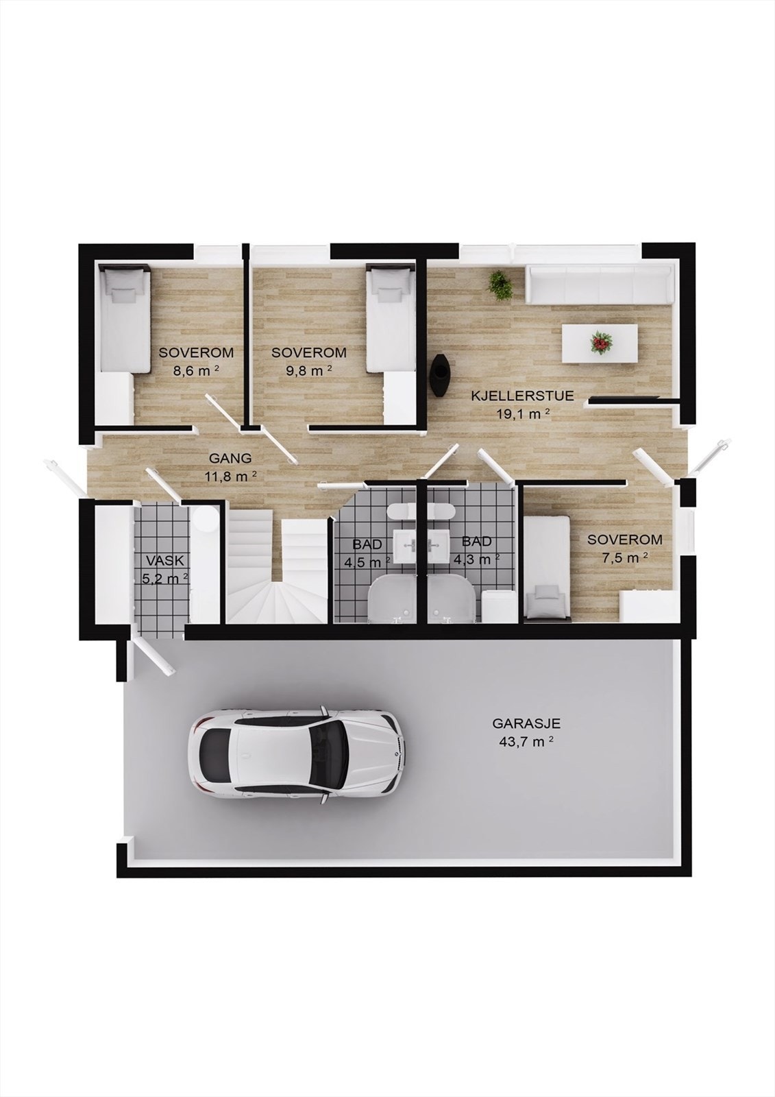 Plantegning 1.etasje Galleribilde