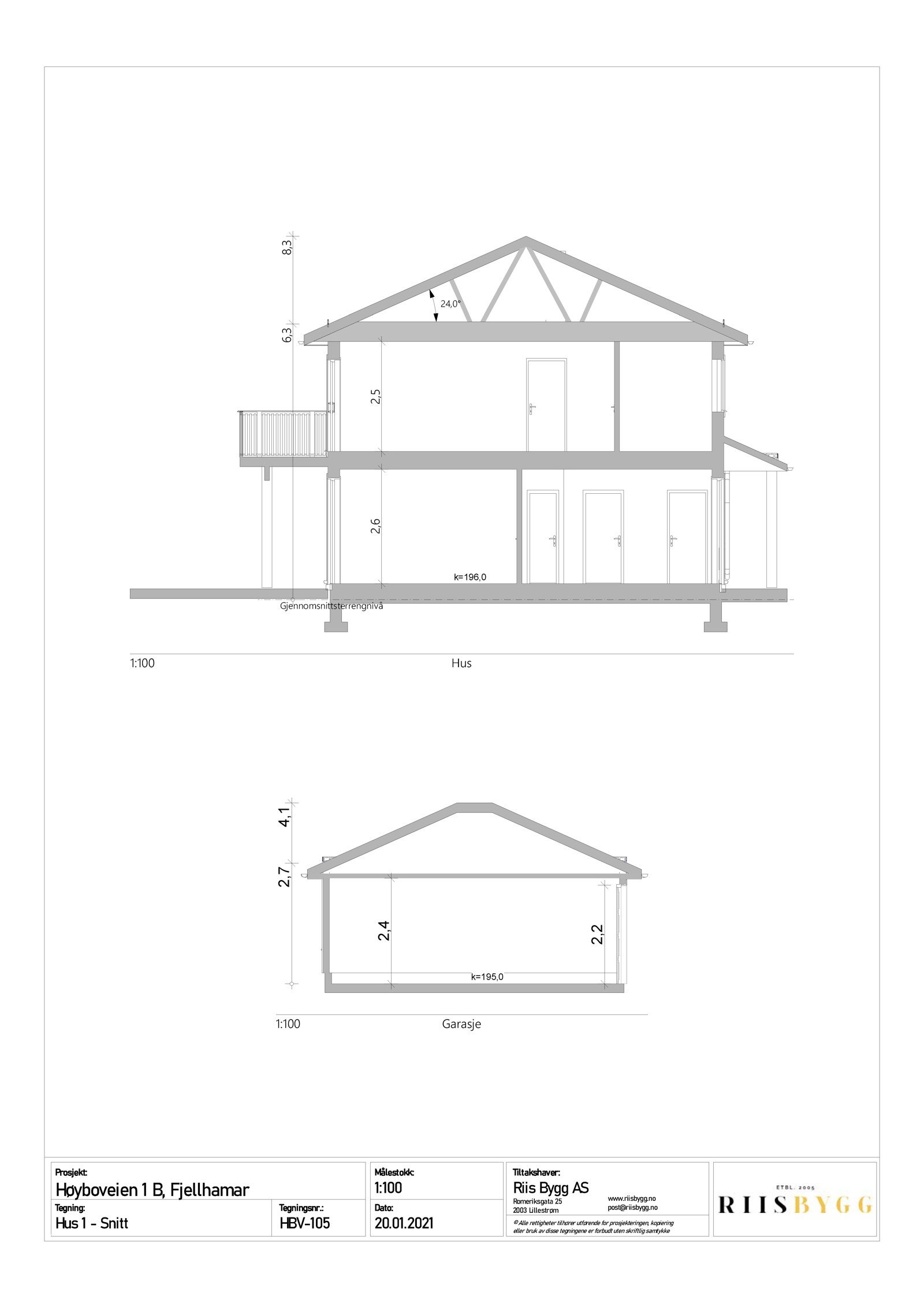 Byggtegninger Høyboveien 1B Galleribilde