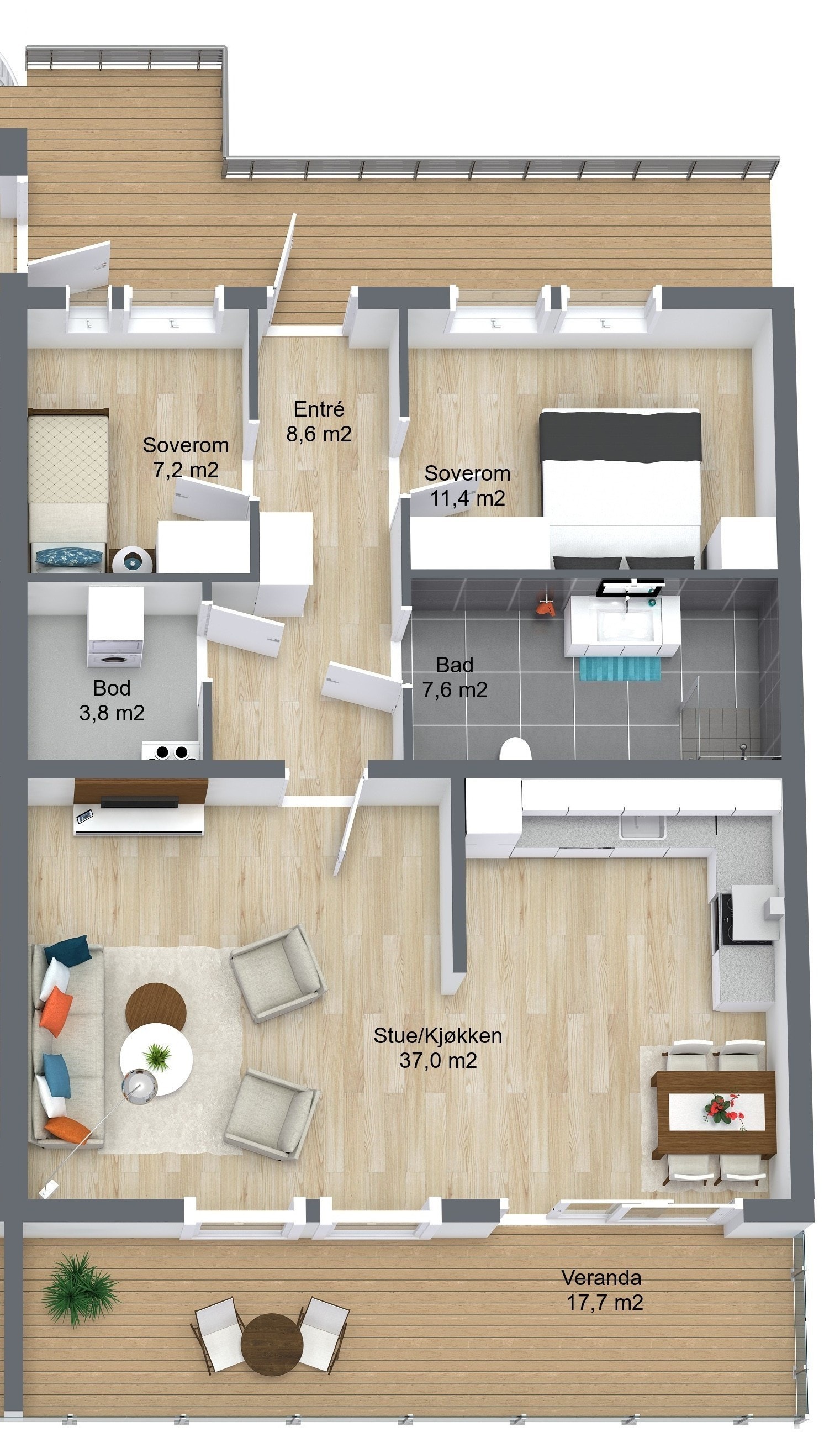 Planillustrasjon 3D Galleribilde