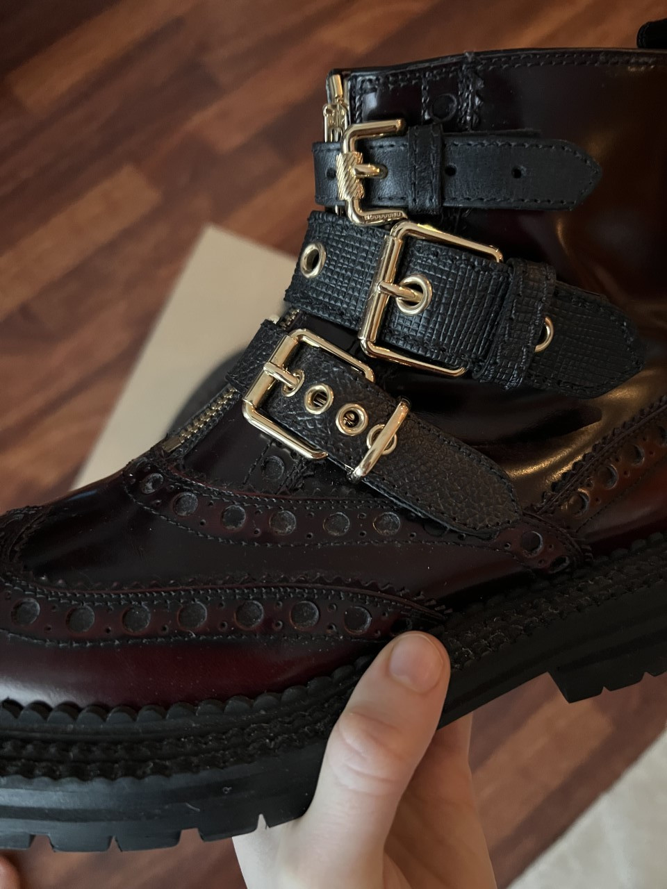 Burberry everdon brogue detailed ankle boots storrelse 35 5 FINN torget