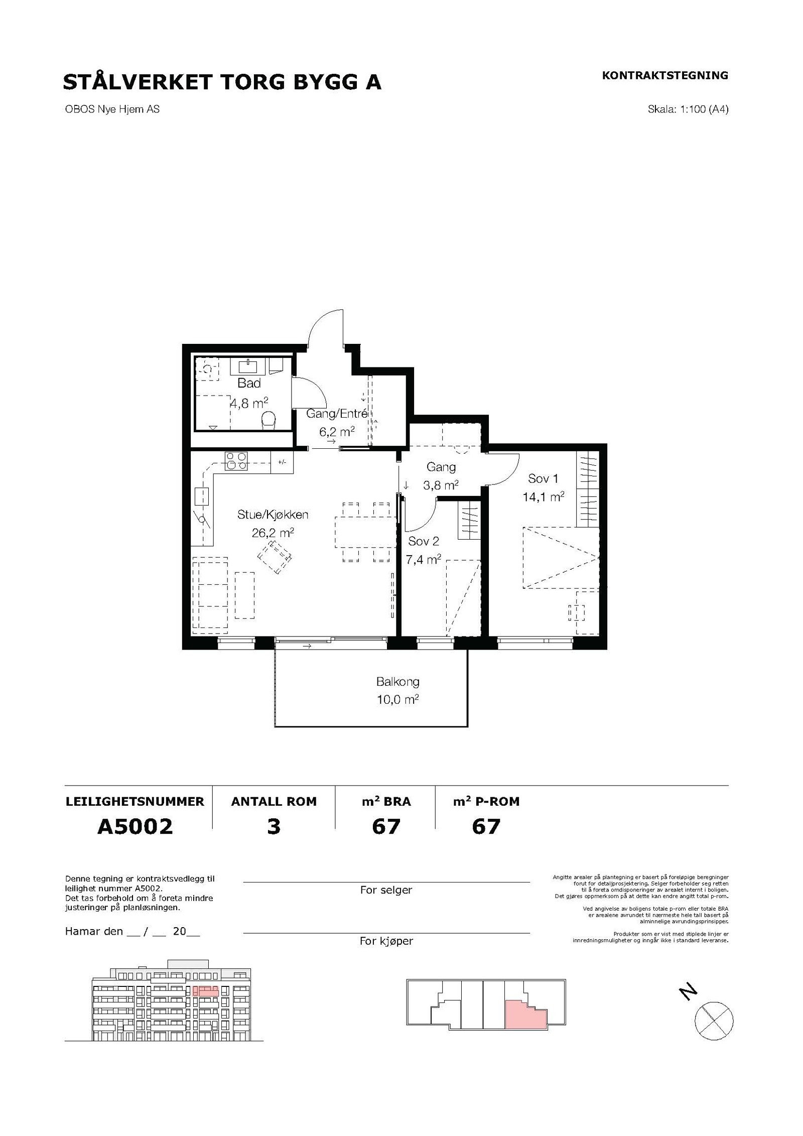 Plantegning Galleribilde