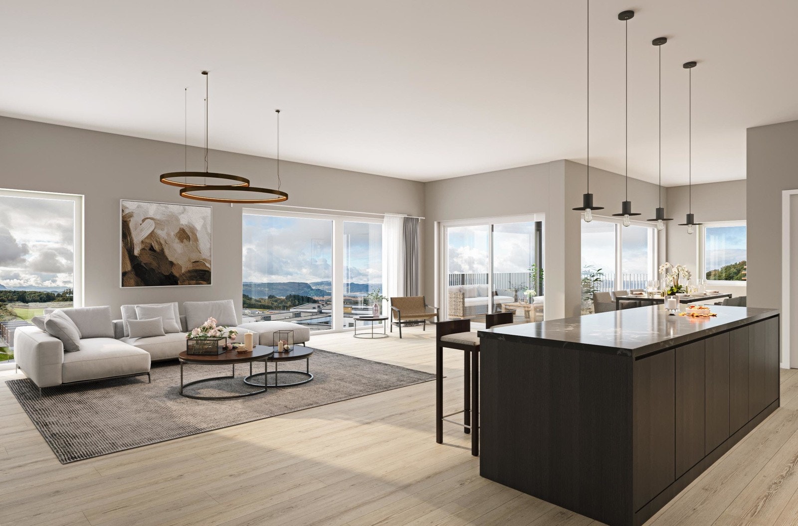 Velkommen til Andersbakkan 83 på Lund Østre (illustrasjon med fotomontasje - avvik vil forekomme) Galleribilde