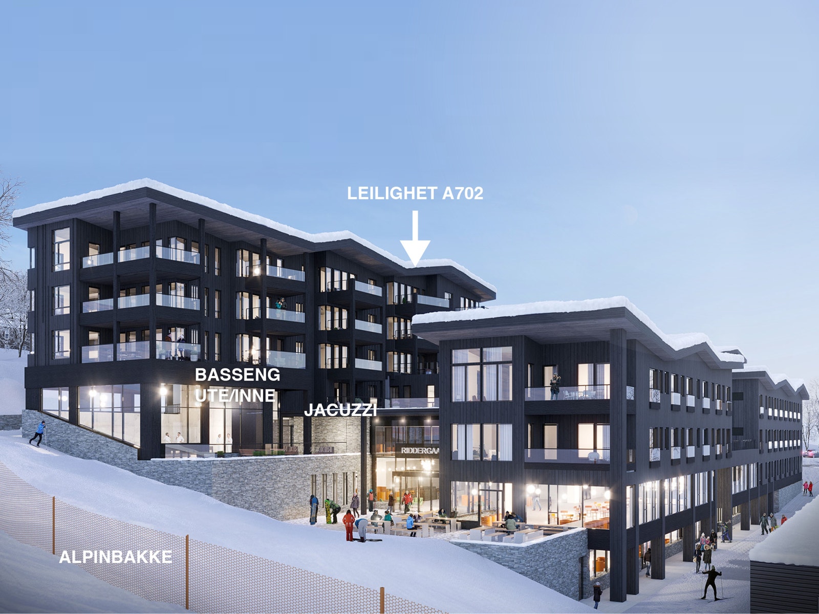 Toppleilighet på Riddergaarden A 702 Galleribilde