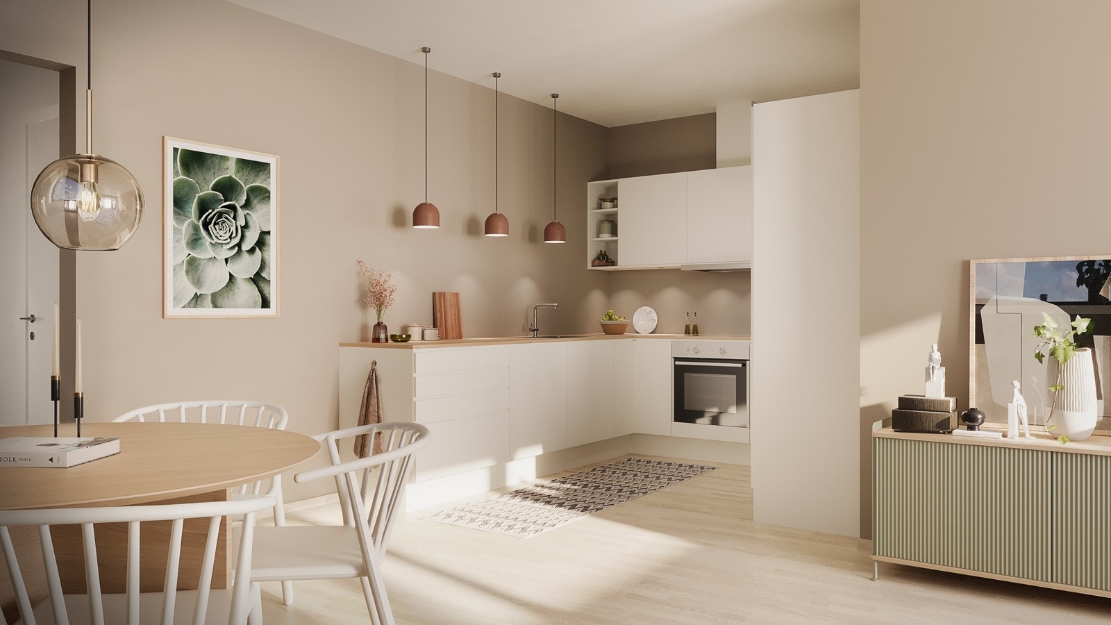 Illustrasjon av kjøkken. Kan avvike fra faktisk leveranse Galleribilde