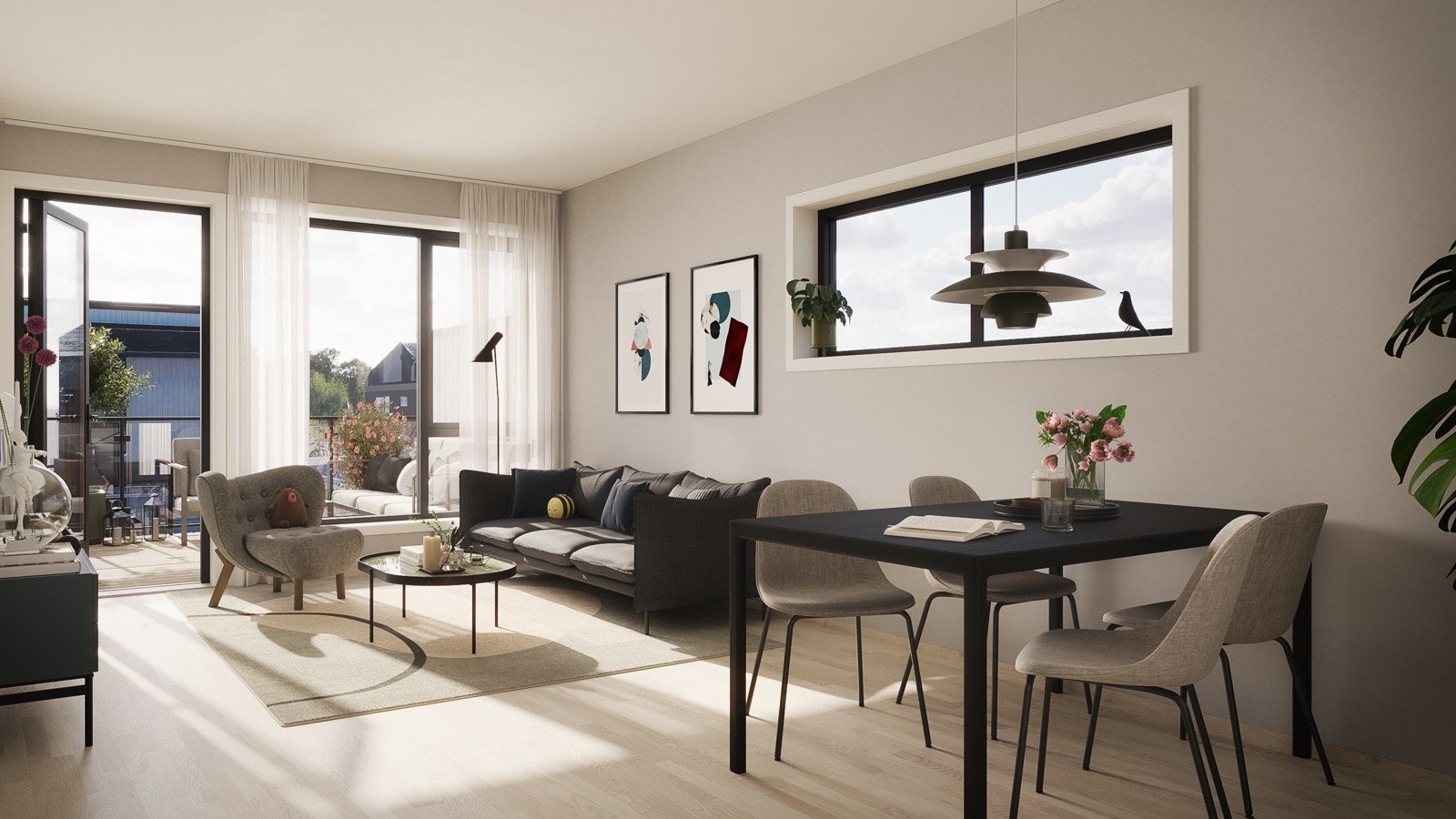 Innvendig illustrasjon av stue. Kan avvike fra faktisk leveranse Galleribilde