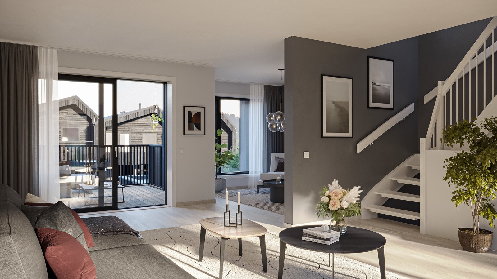 Illustrasjon av BK14.2 Bolig 3 - Kan avvike fra faktisk leveranse Galleribilde