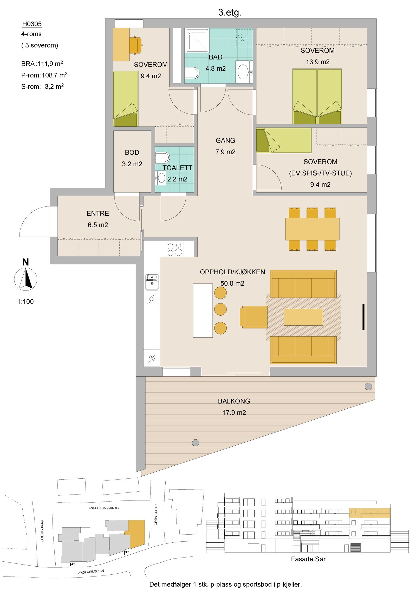 Salgstegning leil. H0305 Galleribilde