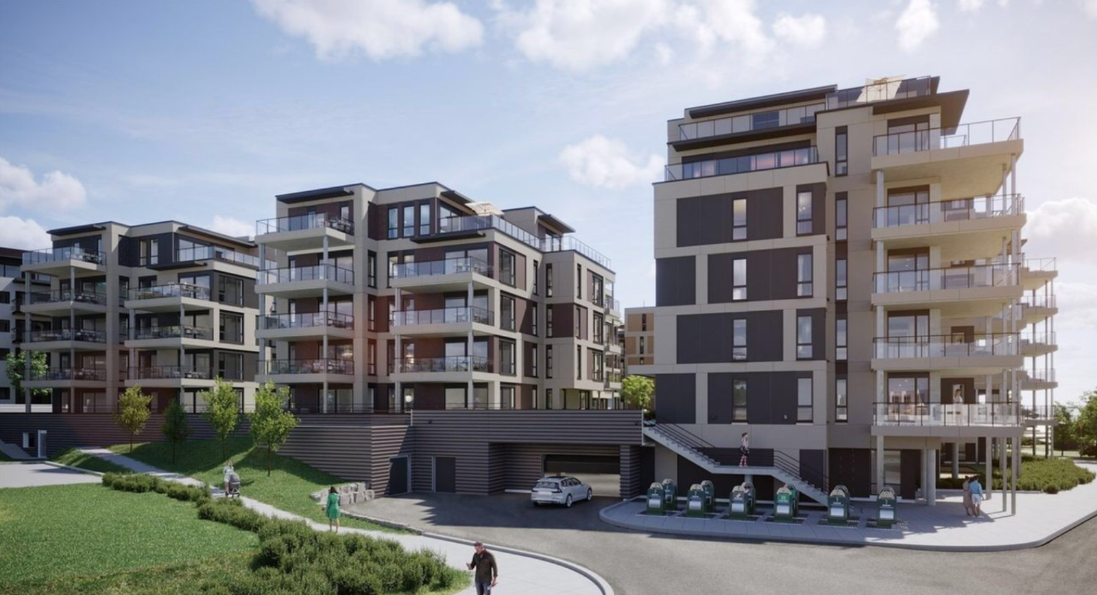 Innkjørsel til garasjen Galleribilde