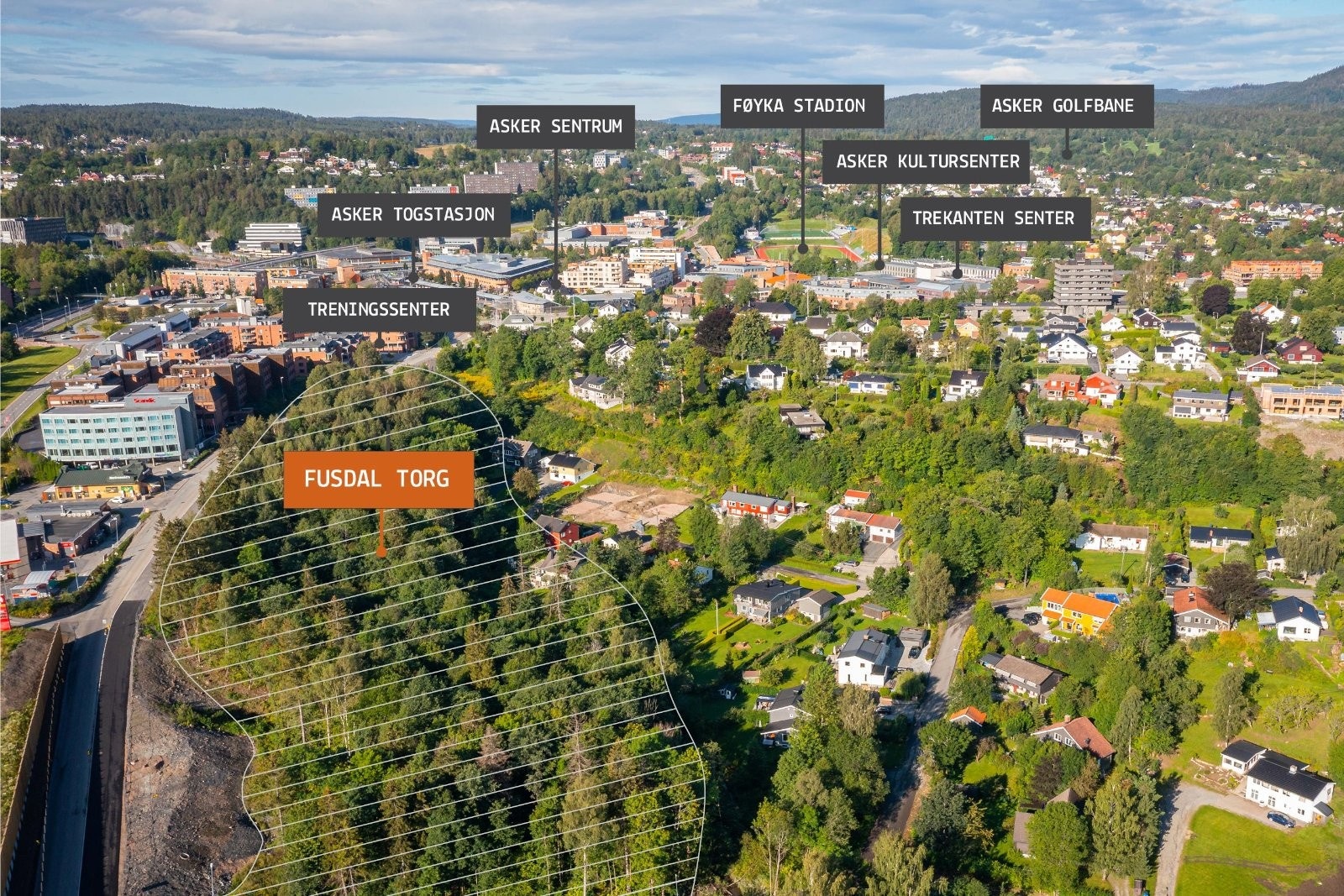 Oversikt over området Galleribilde