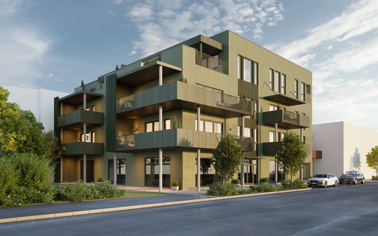 Velkommen til Fokusgården - et urbant, spennende og moderne leilighetsprosjekt midt i sentrum av Verdal. (Alle bilder i annonsen er illustrasjoner - avvik vil forekomme) Galleribilde