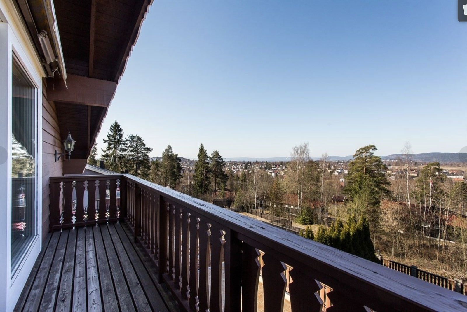 Egen balkong fra rommene som heter "Utsikten" og "Utsikten pluss" Galleribilde