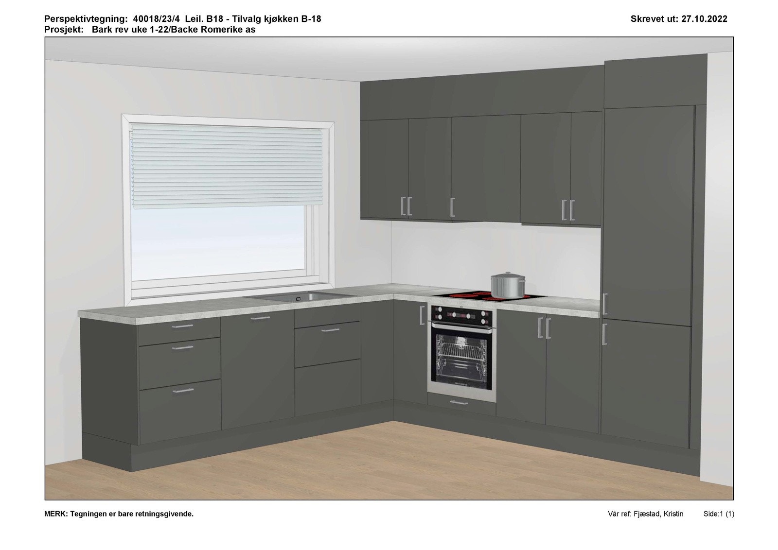 B18 Etter frontbytte - tilvalg kjøkken Galleribilde