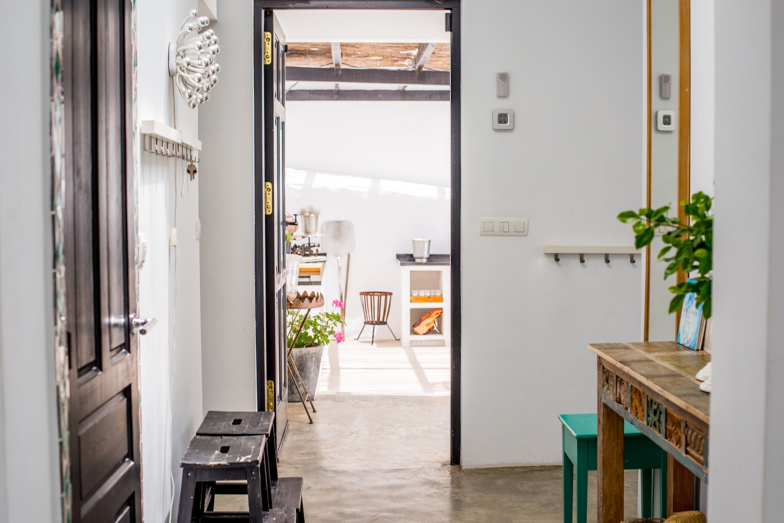 Fra entré mot utekjøkken Galleribilde