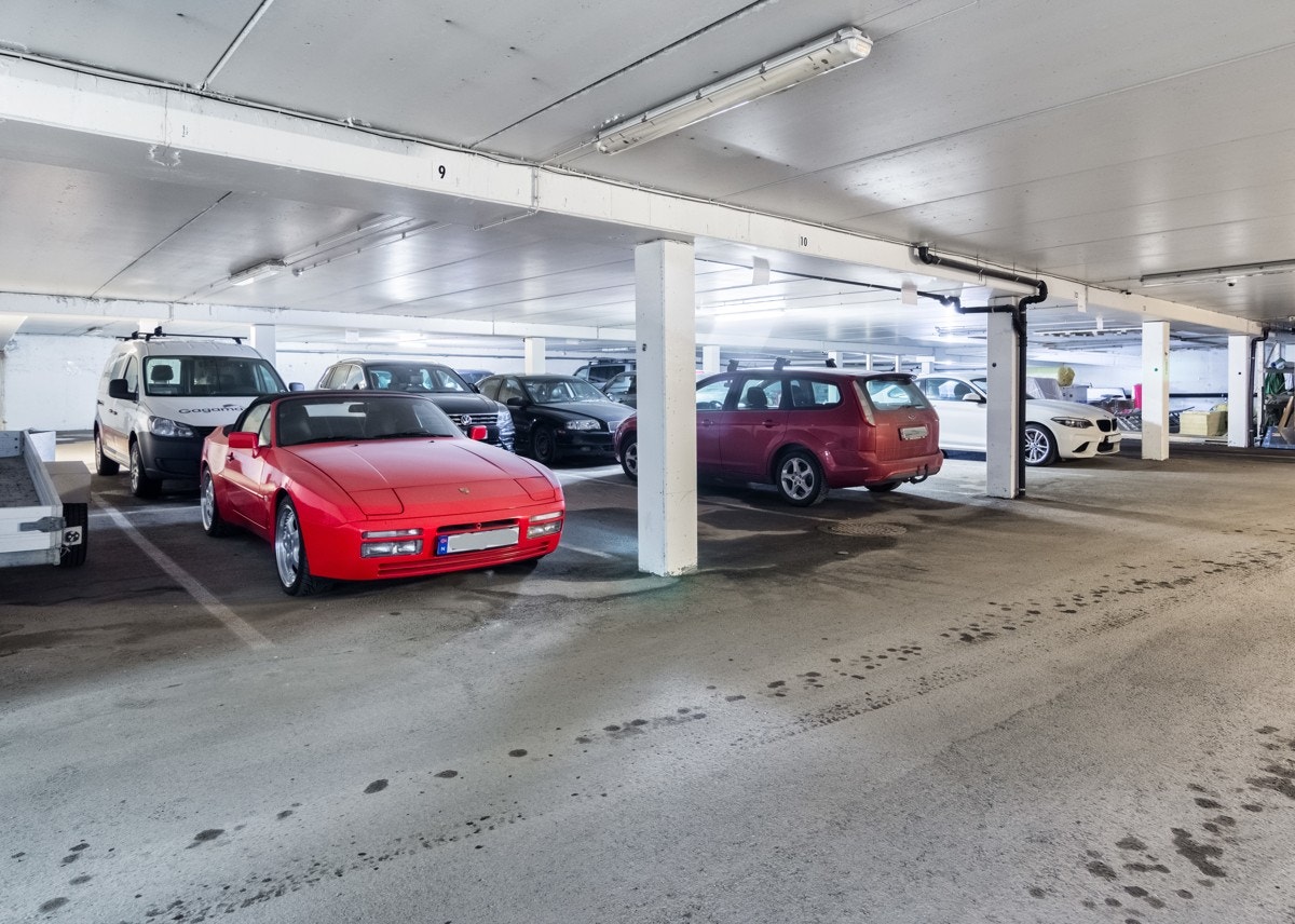 23 parkeringsplasser er nå for salg. Galleribilde