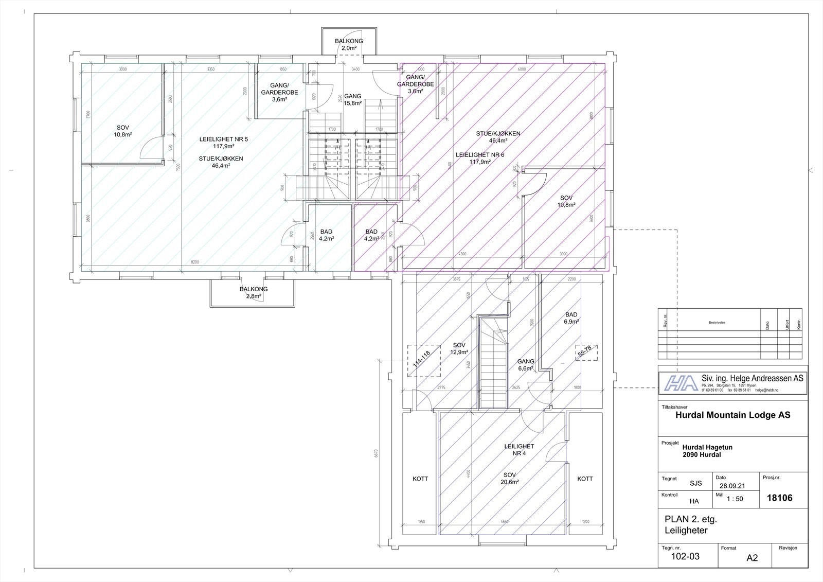 Plantegning plan 2 Galleribilde