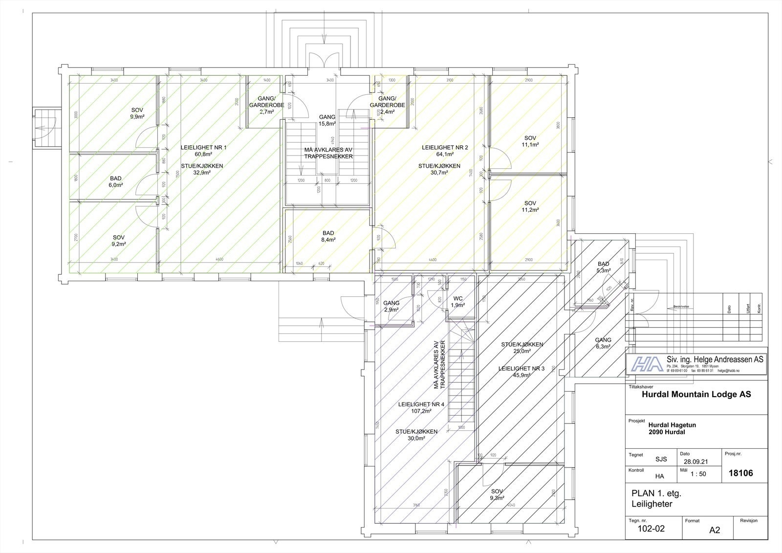 Plantegning plan 1 Galleribilde