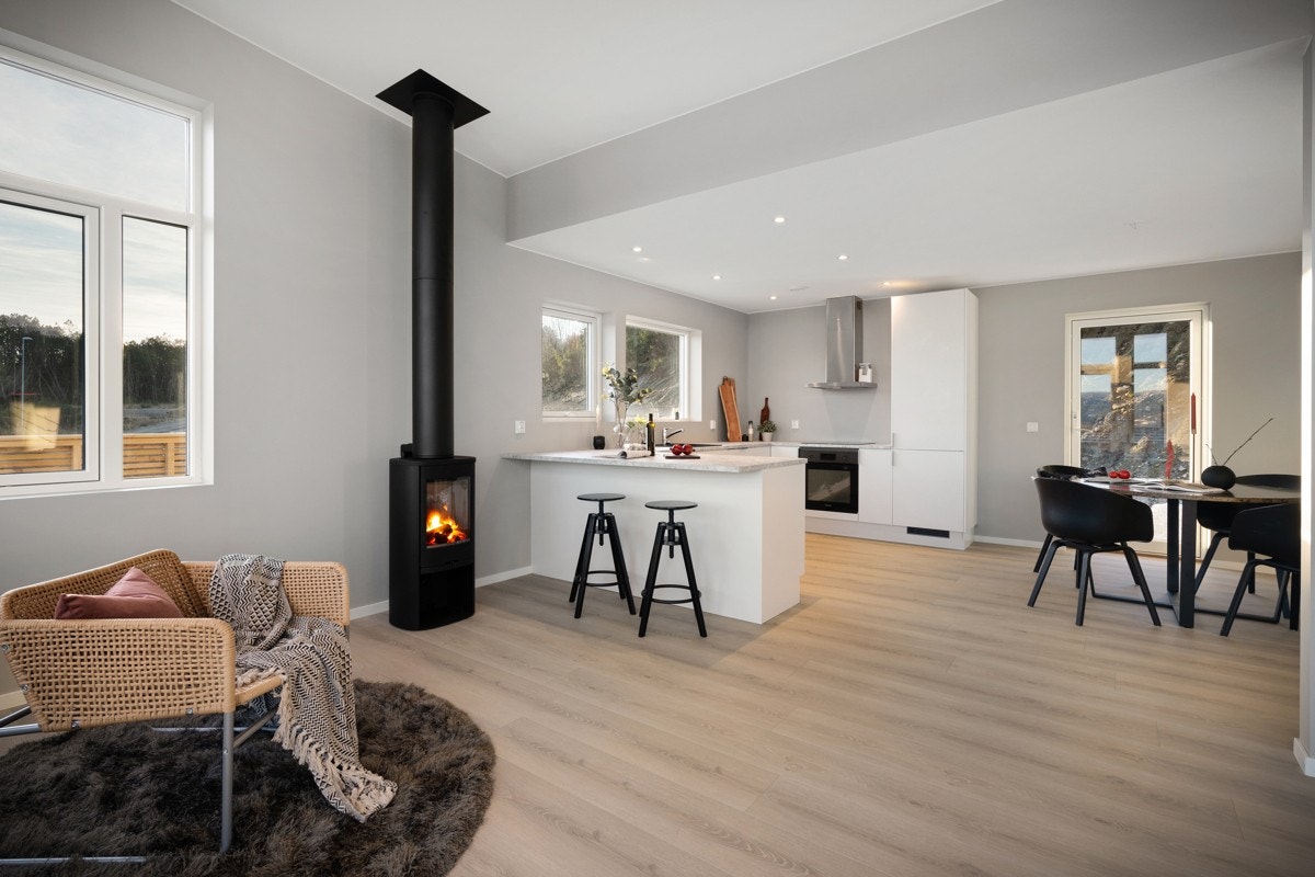 Innvendige bilder av hus 4 som er solgt og overlevert Galleribilde