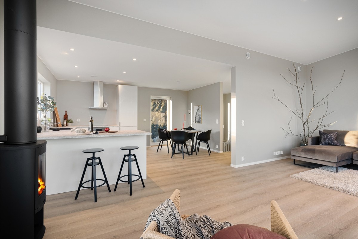 Innvendige bilder av hus 4 som er solgt og overlevert Galleribilde