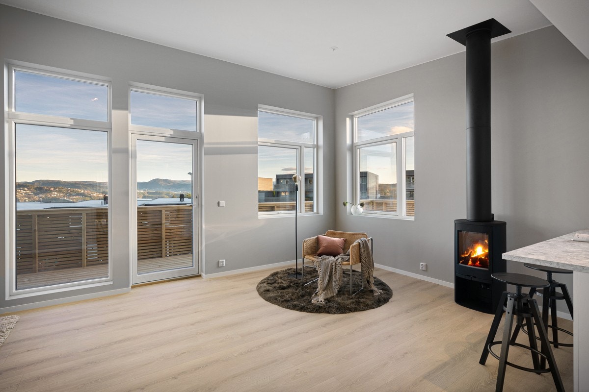 Innvendige bilder av hus 4 som er solgt og overlevert Galleribilde