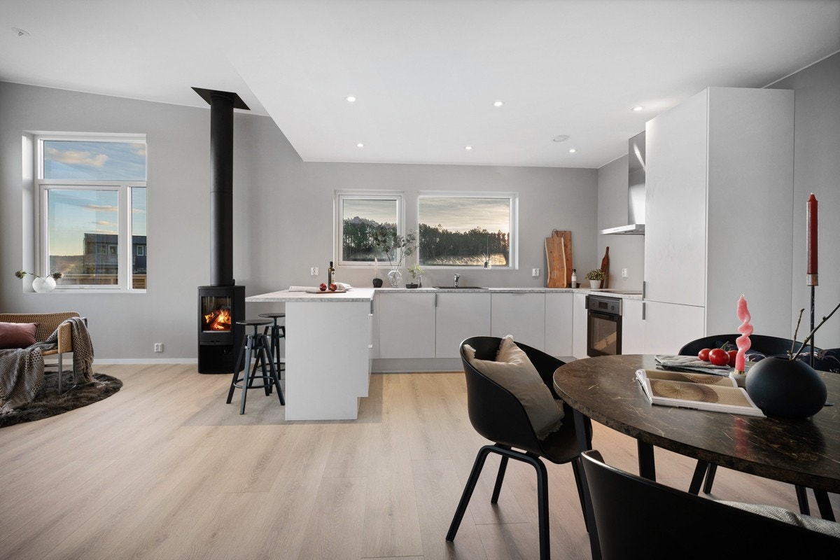 Innvendige bilder av hus 4 som er solgt og overlevert Galleribilde