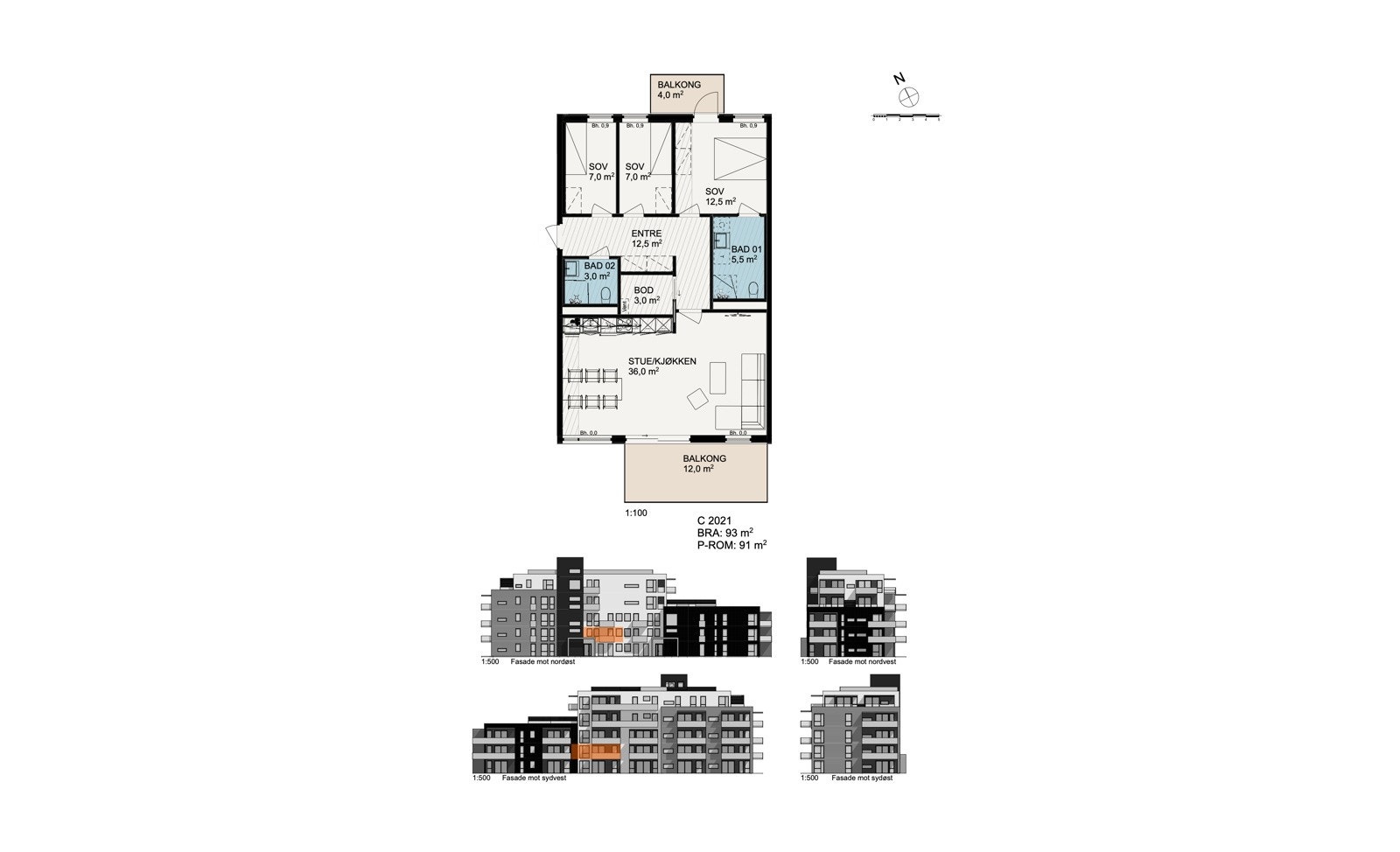 Brekketunet plantegning C2021 Galleribilde
