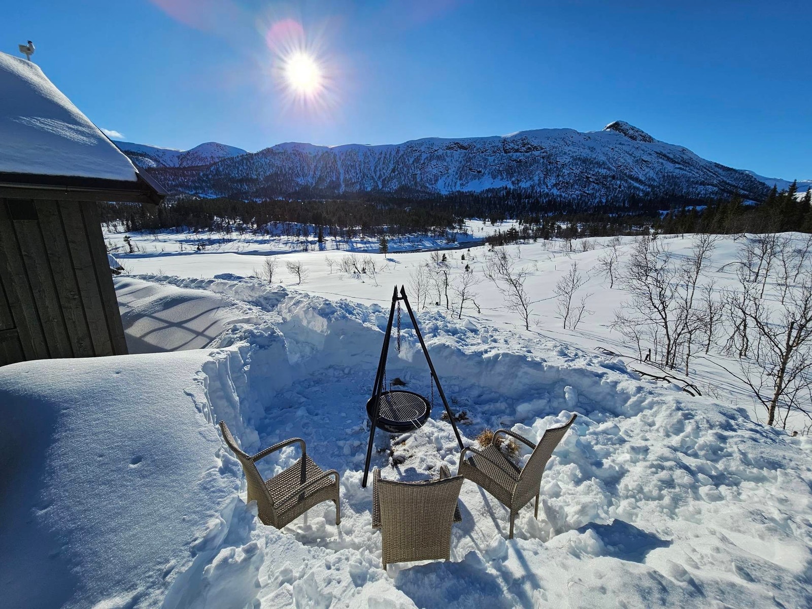 Fra bålpanneplassen - mot vest Galleribilde