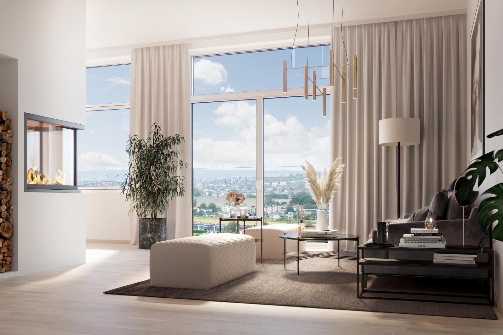 Store lysflater (illustrasjonsfoto) Galleribilde