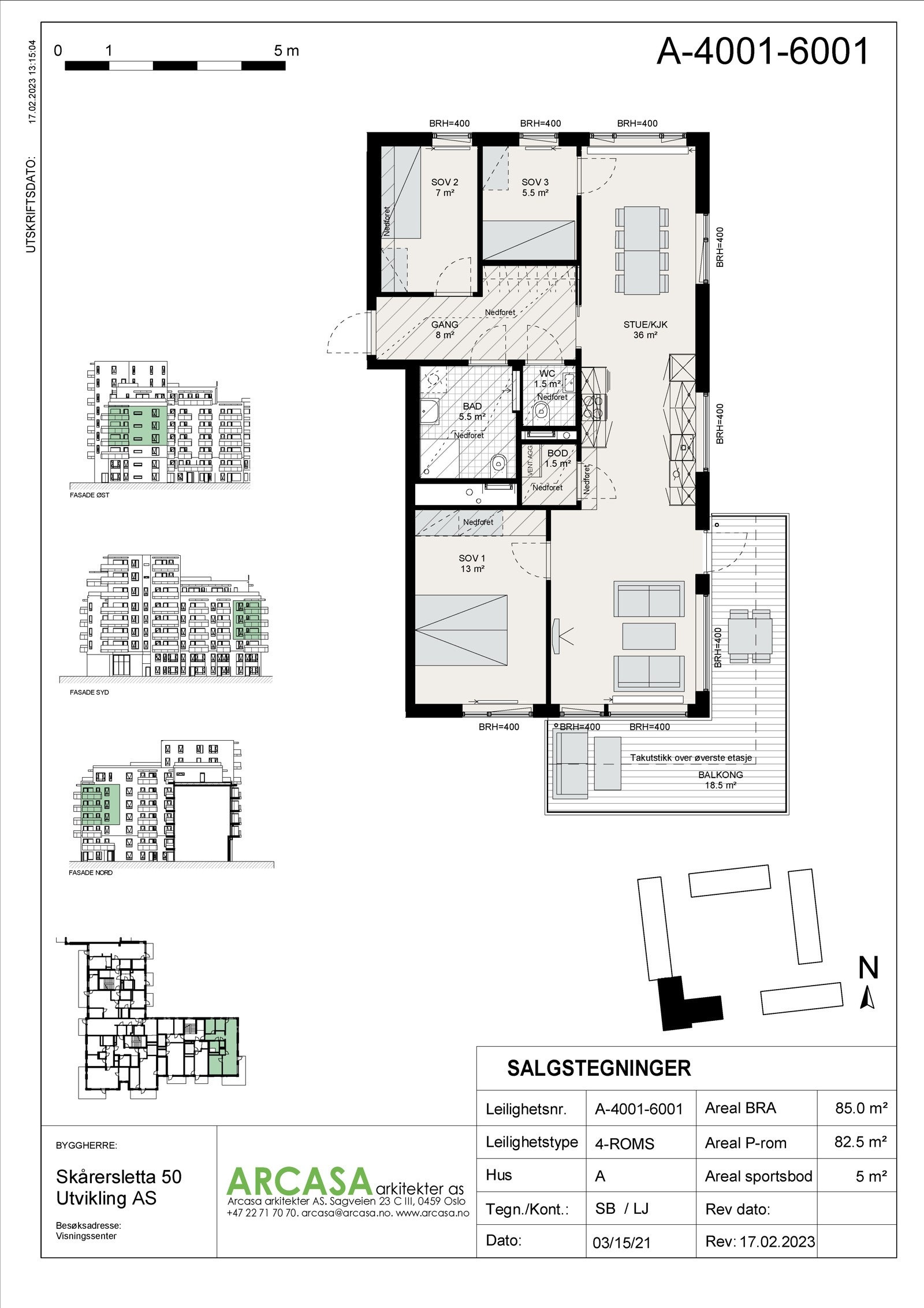 Plantegning A-6001 - Galleribilde