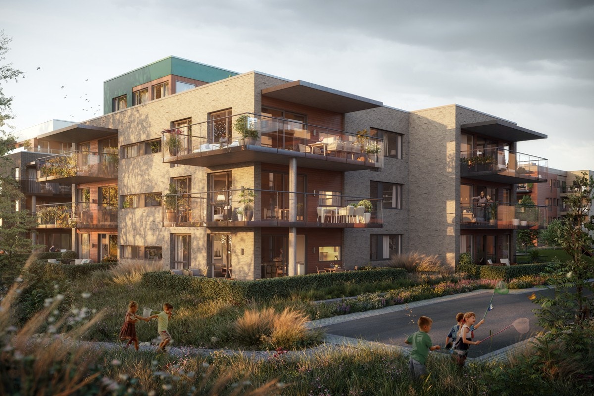 Fasade - Hus D. Bildet er kun ment som illustrasjon. Galleribilde