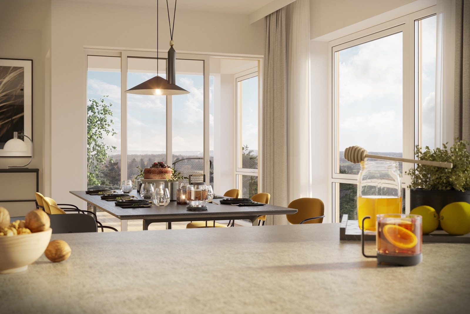 Gode sol og utsiktsforhold (illustrasjonsfoto) Galleribilde