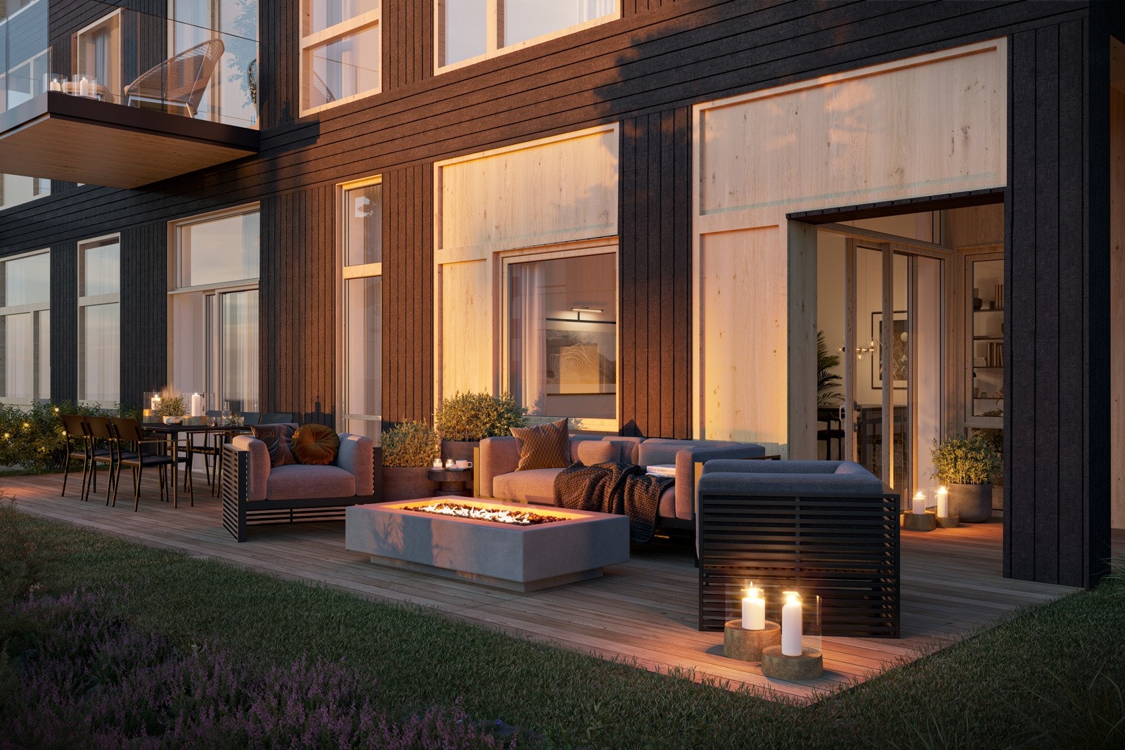 Private uteplasser for 1. etg (illustrasjonsfoto) Galleribilde